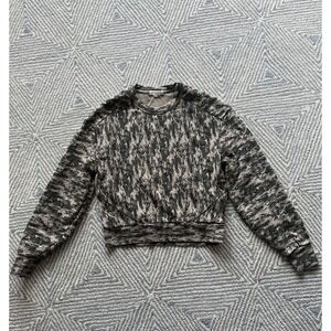Women's Rag and Bone Crewneck Sweatshirt - Green/Brown Camo‎ - Small